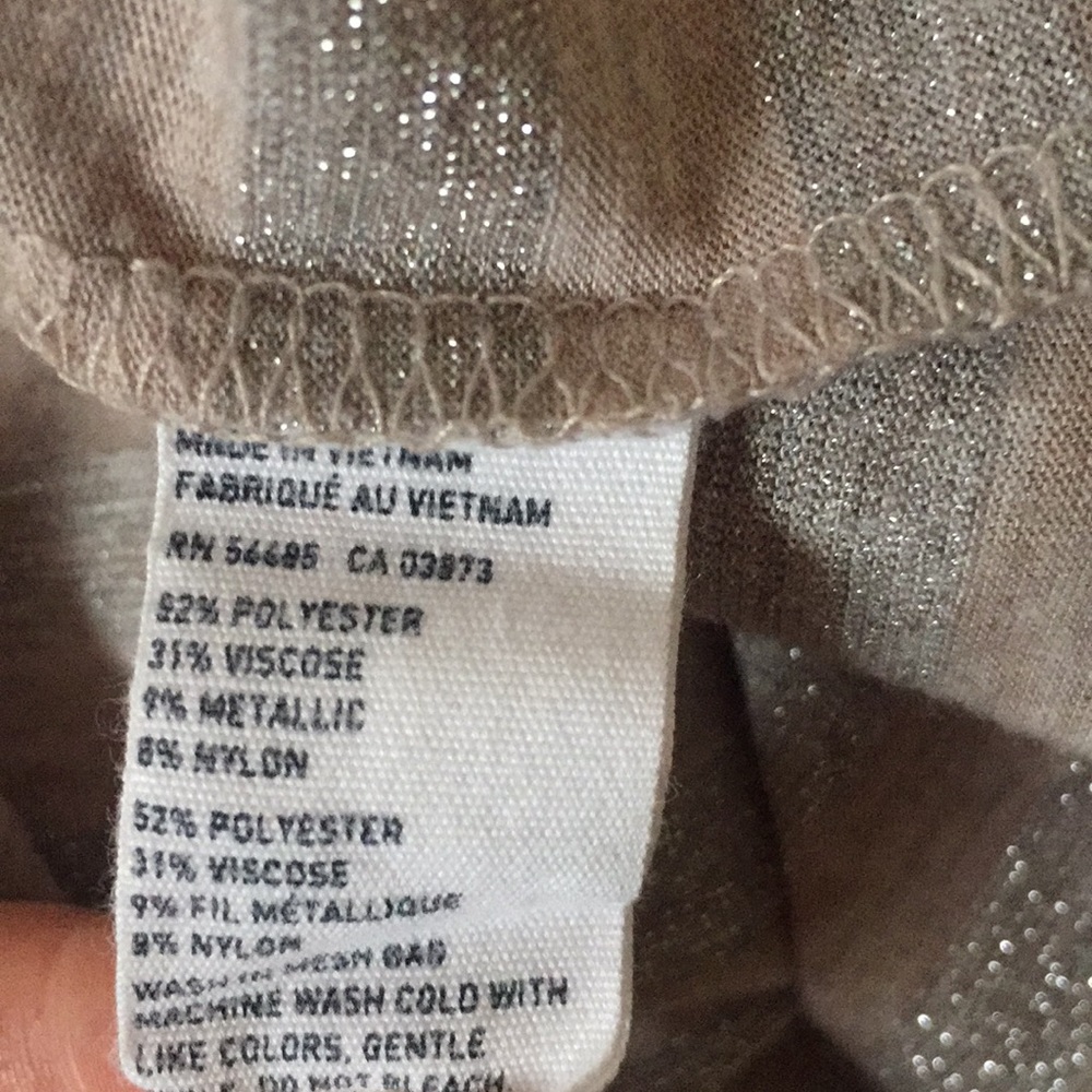 American Eagle metallic zipper back tank top - Picture 8 of 8
